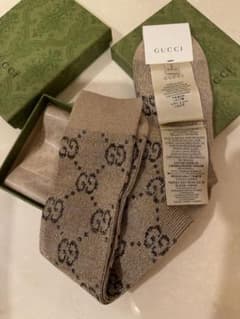 GUCCI グッチ GG柄 ラメ ソックス 靴下 ブラウン系 S - メルカリ