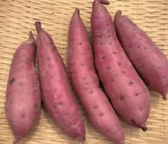 新鮮なサツマイモ紅はるか無農薬化学肥料・除草剤不使用のサムネイル
