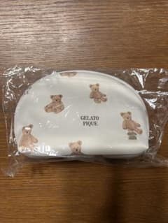 【新品】ジェラートピケ ベア柄ポーチのサムネイル