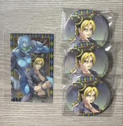 ジョジョ 空条徐倫 缶バッジ クリアカード オラオラオーバードライブ オラドラのサムネイル
