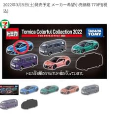 トミカ セブンイレブン限定 カラフルコレクション 青NSX　1個のサムネイル
