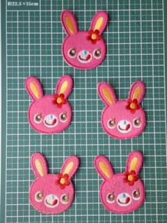 メゾピアノ未使用ありうさぎワッペン 5枚セット - メルカリ