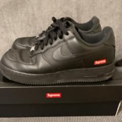 【最終価格】supremeナイキ エアフォース1 ブラックのサムネイル