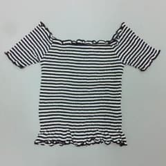 渚様専用★ボーダーショート丈トップス★のサムネイル