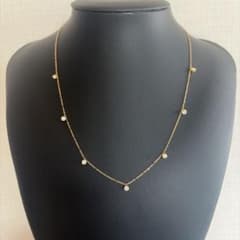 新品　18KYGステーションネックレス H &Cのサムネイル