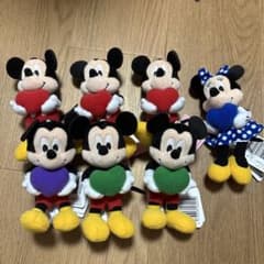 Disney 미키 미니 봉제인형 마스코트 7점 세트