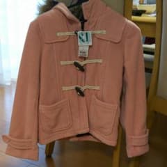 値下げ‼(新品)140 ダッフルコート・ピンクのサムネイル