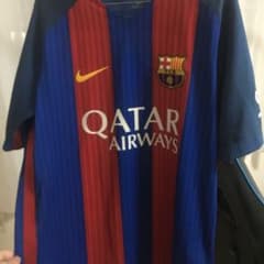 伝説‼️16-17 バルセロナ メッシ オーセンティック - メルカリ