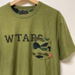 ◇激レア◇APE WTAPS カーキ ポケット 半袖 Tシャツ 迷彩 カモフラ 