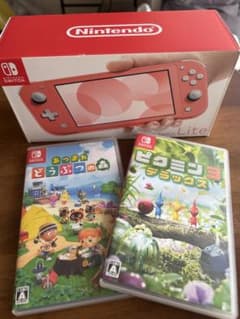 Nintendo Switch Lite コーラル 本体 ソフト2本付のサムネイル