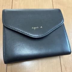 【箱付き】アニエスベー ウォレット 財布　黒のサムネイル