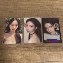 aespa my world ラントレ b トレカ カリナ 3枚セット エスパ - メルカリ