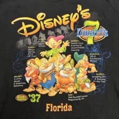 藤ヶ谷太輔着用 | 90s ディズニー 7人のこびと Tシャツ - メルカリ