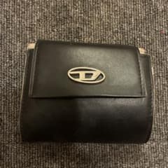 DIESEL 三つ折り財布 ブラック/ベージュのサムネイル