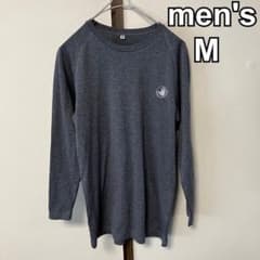 メンズ　BODY GLOVE ロゴ風 ワンポイント ロンT 長袖　グレー　M