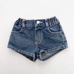 BANANAJ デニム　ショートパンツ　XSサイズ　韓国子供服　バナナJのサムネイル