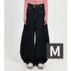 L2083 스티치 풍선 인디고 데님 M 지저인 ONLINE