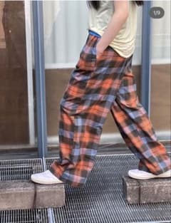 BASERANGE CLAUDE PANTS チェックパンツ - メルカリ