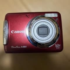 動作品 平成レトロ CCD Canon PowerShot A480 赤 - メルカリ
