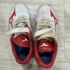 Mizuno スパイクシューズ ホワイト/レッド22.0のサムネイル