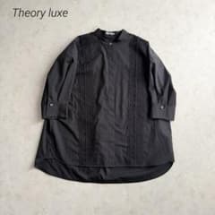 極美品 25SS theory luxe DAZY C SHIRT ブラウス 美品✨25SS Theory luxe 半袖ブラウス レース 黒 バンドカラー - メルカリ