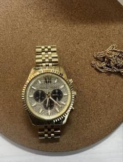 MICHAEL KORS ゴールド クロノグラフ腕時計のサムネイル