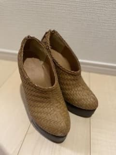 UNGRID アングリッド ブーティー ハイヒール メッシュ ベージュ L