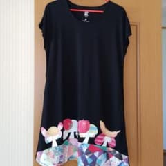 Design Tshirts Store graniph  ワンピース　黒のサムネイル
