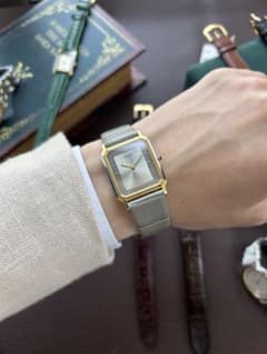 SEIKO tank ドルチェ 9520 オクタゴン グレー文字盤 稼働品のサムネイル