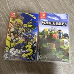Nintendo Switch ソフト　スプラトゥーン3/マインクラフトのサムネイル
