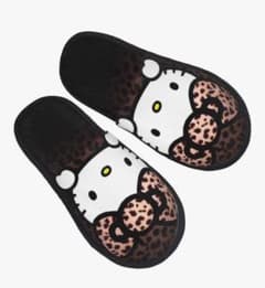 ハローキティ ヒョウ柄 ルームシューズのサムネイル