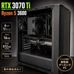 送料無料 ゲーミングPC RTX3070Ti Ryzen5 3600 16GB - メルカリ