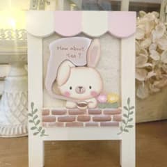 うさちゃんミニボード♡ ウェルカムボード　ナチュラル雑貨のサムネイル