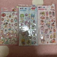 【シール】クレヨンしんちゃん 3D立体シール 3種セット ぷっくりシール【新品】のサムネイル