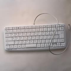 ELECOM TK-LCM02 ホワイト 静音キーボード　有線のサムネイル