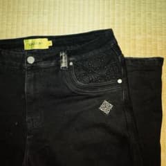 GUAPI 34 ブラック　フレアデニム GUAPI ブラックフレアデニムパンツ 34 - メルカリ