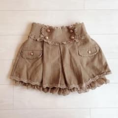 LIZ LISA ブラウン キュロットスカート 姫系 - メルカリ