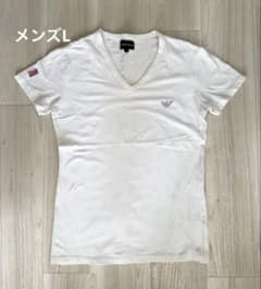 EMPORIO ARMANI Vネック Tシャツ ホワイト Lのサムネイル