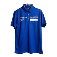 美品】スリクソン デサント ゴルフ メンズ 半袖 ポロシャツ L ブルー