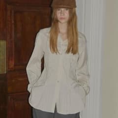 GIUNON pin tuck flare over shirtのサムネイル