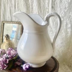 アリビラ様専用 【美品大きめ】サルグミンヌ白いピシェ フランス