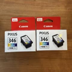 Canon PIXUS 346 カラーインクカートリッジ 2個セット純正　大容量のサムネイル