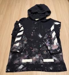 OFF-WHITE 17AW DIAG GALAXY パーカー 黒のサムネイル