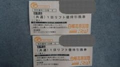 白樺高原国際 しらかば2in1共通1日リフト券のサムネイル