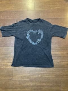 ヴィンテージ加工 ハートプリント Tシャツのサムネイル