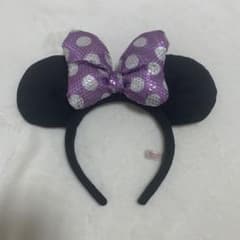 ディズニー　カチューシャ　ミニーマウス　スパンコールのサムネイル
