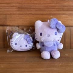 【未使用】ハローキティ カラバリマスコット パープル ポシェット セット