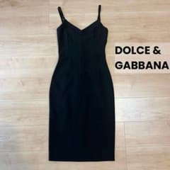 DOLCE & GABBANA ブラックキャミワンピースのサムネイル