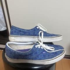 VANS スニーカー 花柄 ローカット ブルー系のサムネイル