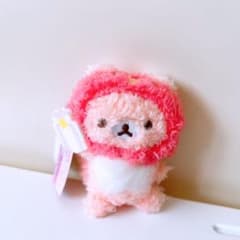 리락쿠마 니코니코 happy for you 봉제인형 배지 사쿠라노코리스